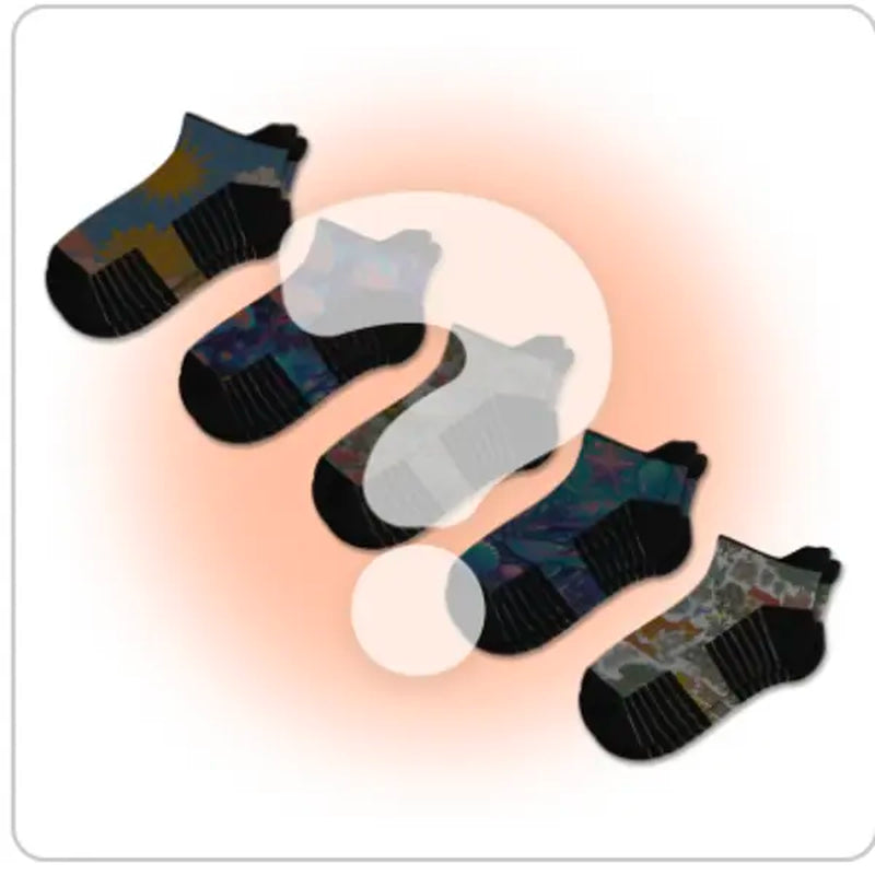 Revitalize Your Feet with Viasox 5-Pack Unisex Ankle Compression Socks - 14 Mmhg Support, Bamboo Blend Comfort, and All-Day Moisture-Wicking Relief