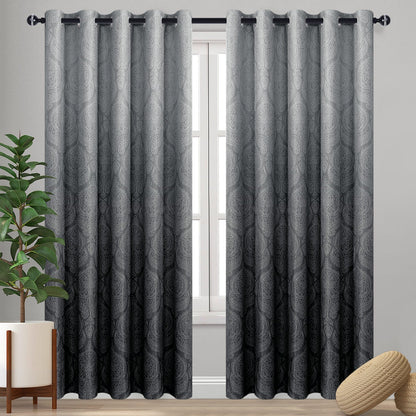 DWCN Ombre Blackout Curtains, Set of 2 Panels