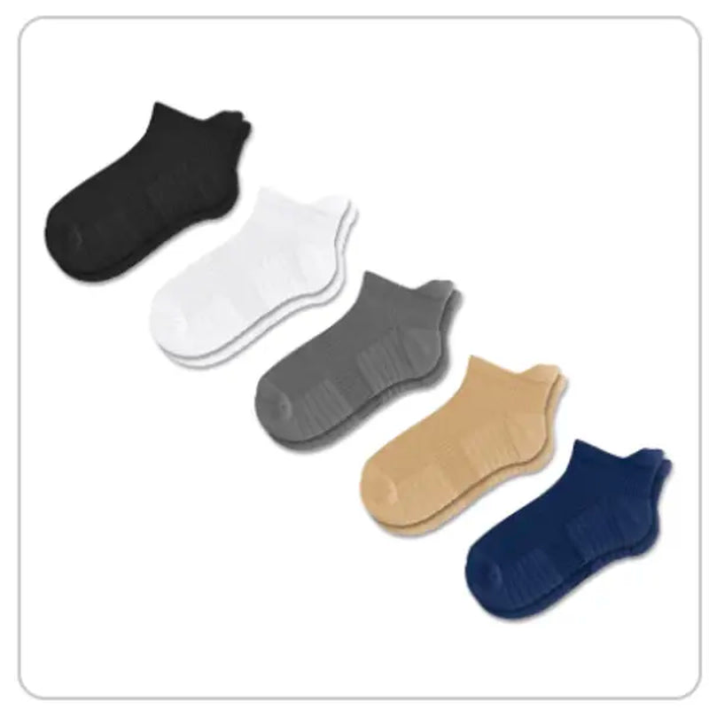 Revitalize Your Feet with Viasox 5-Pack Unisex Ankle Compression Socks - 14 Mmhg Support, Bamboo Blend Comfort, and All-Day Moisture-Wicking Relief