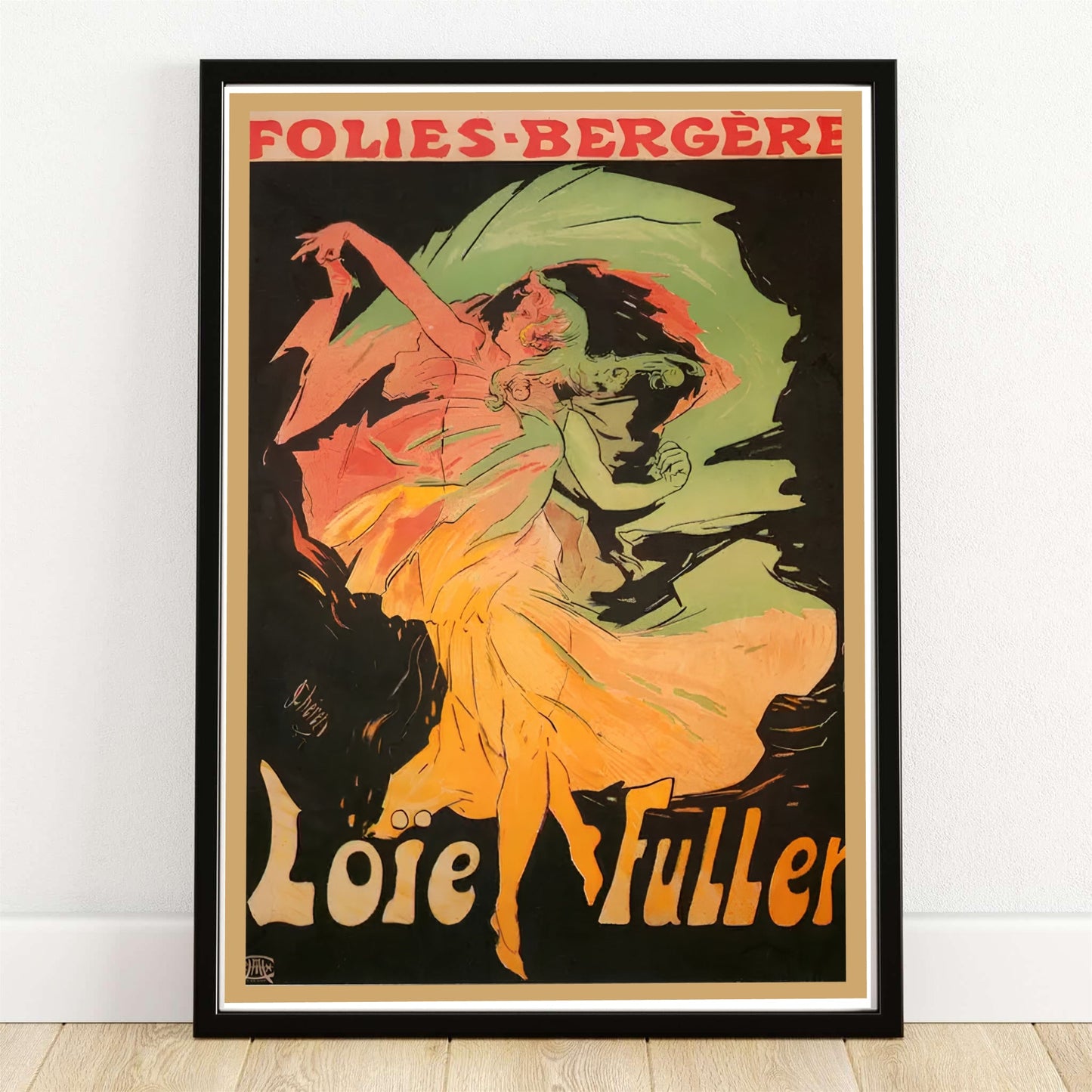 Jules Chéret Loïe Fuller Folies Bergère Vintage French Poster Print