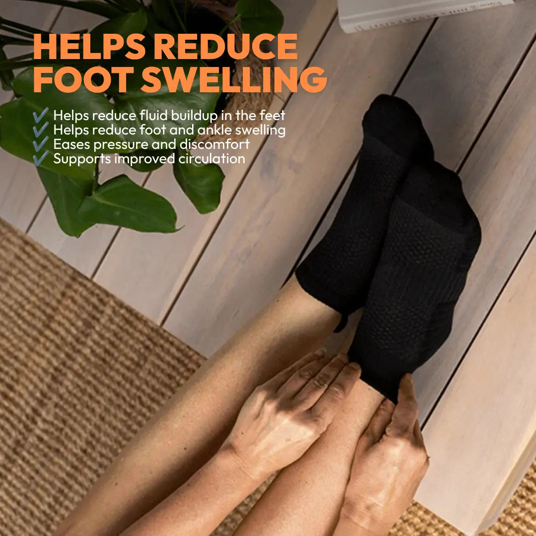 Revitalize Your Feet with Viasox 5-Pack Unisex Ankle Compression Socks - 14 Mmhg Support, Bamboo Blend Comfort, and All-Day Moisture-Wicking Relief
