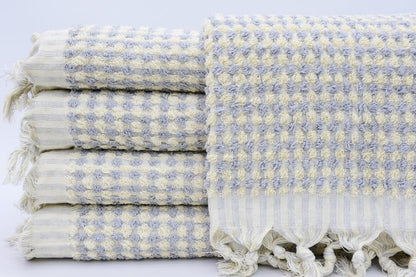 Bubble Gray Terry Hand Towel