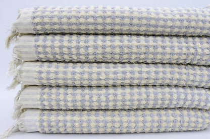 Bubble Gray Terry Hand Towel