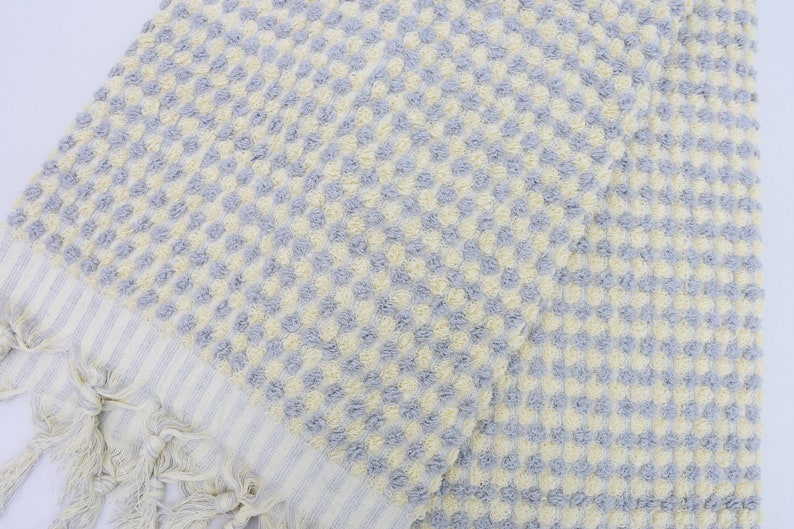 Bubble Gray Terry Hand Towel