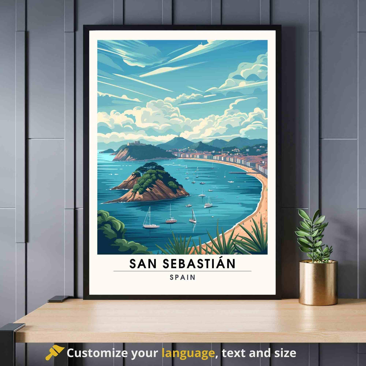 Affiche Saint-Sébastien  | Impression Saint-Sébastien, Espagne