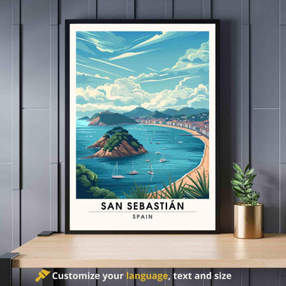 Affiche Saint-Sébastien  | Impression Saint-Sébastien, Espagne