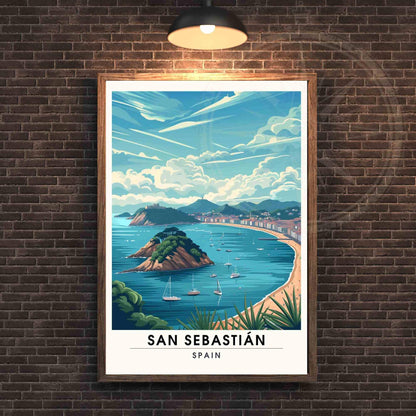 Affiche Saint-Sébastien  | Impression Saint-Sébastien, Espagne